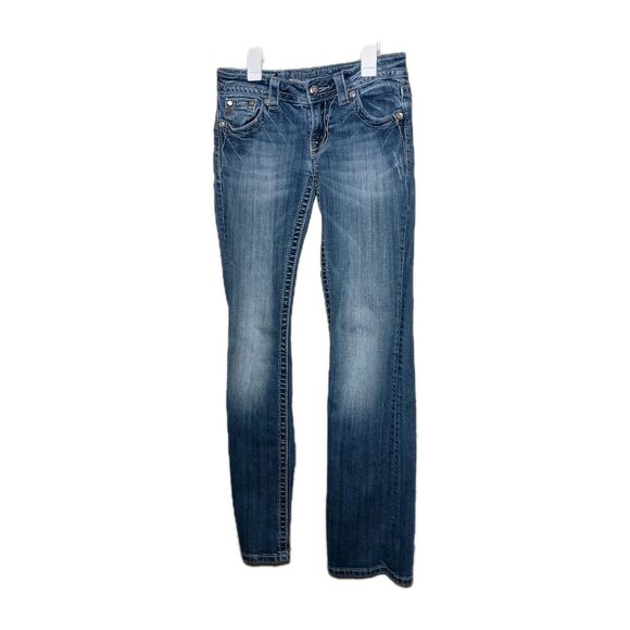 Miss Me Women's Bootcut Denim Jeans Size 27 JP5705B Embellished color MK 158 - Picture 1 of 16